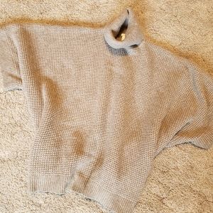Oversized heavy knit sweater/poncho